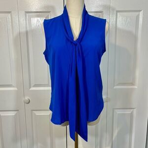 Calvin Klein Blue Sleeveless Blouse